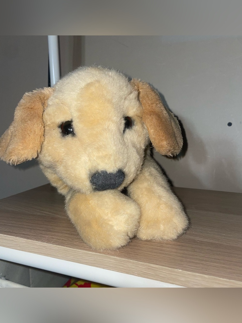 Folkmanis Yellow Lab puppy dog plush full body Puppet 18" long